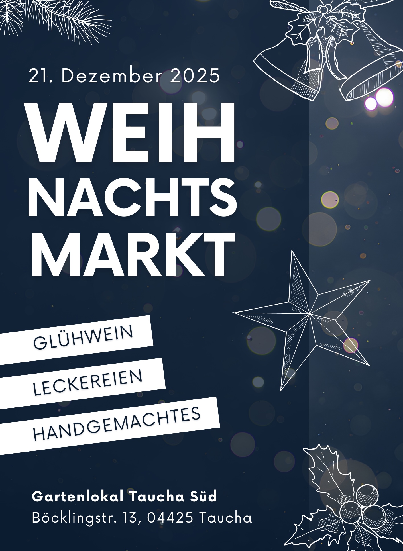 2. Weihnachtsmarkt am Gartenlokal Taucha Süd